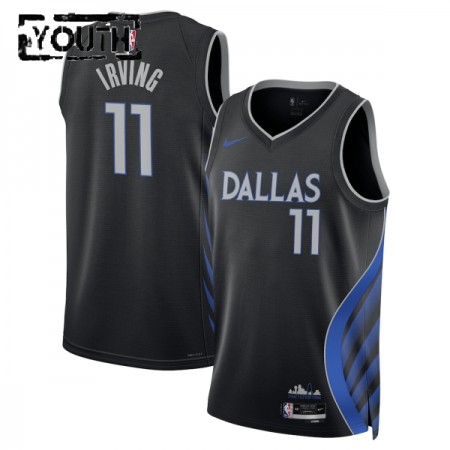 Dres Dallas Mavericks Kyrie Irving Nike 2025-26 City Edition Crno Swingman - Dječji